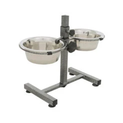 Trixie Hundebar Mit Edelstahl-Futternäpfen -Heimtierbedarf Verkäufe trixie voerstandaard rvs 191053 0500 none